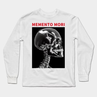 Skull Memento Mori Black Long Sleeve T-Shirt